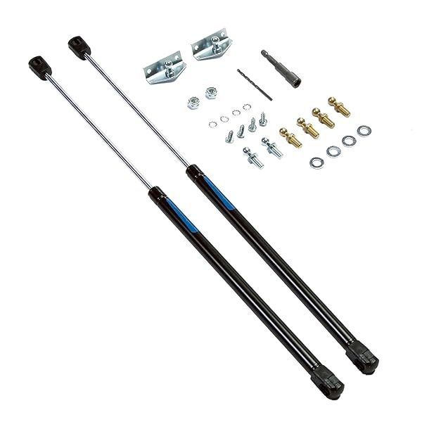 Rugged Ridge Hood Lift Support Kit 11252.51 for 2007-2018 Jeep Wrangler JK - Enhance Performance & Style
