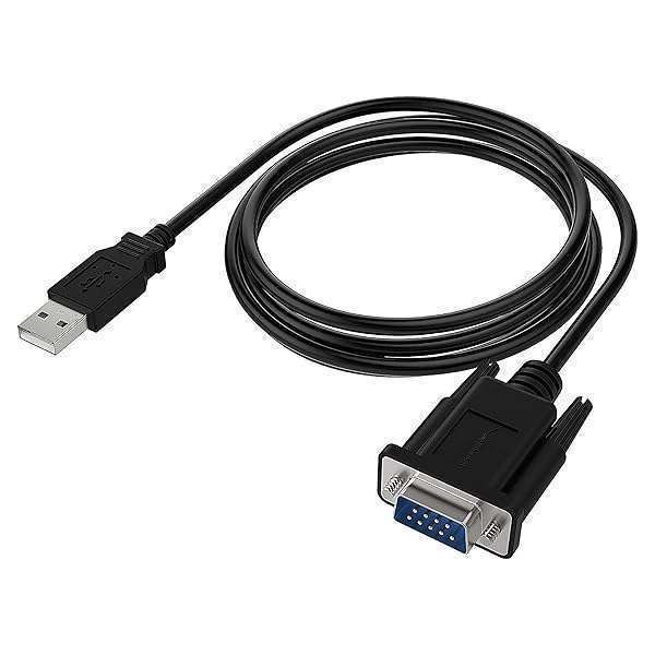 SABRENT USB 2.0 to Serial DB-9 RS-232 Adapter Cable 6ft with FTDI Chipset - Reliable Connectivity