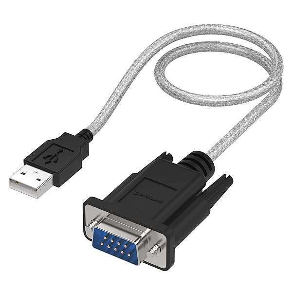 SABRENT USB to RS-232 DB9 Serial Adapter (Prolific PL2303) - 1-ft Cable for Reliable Connectivity