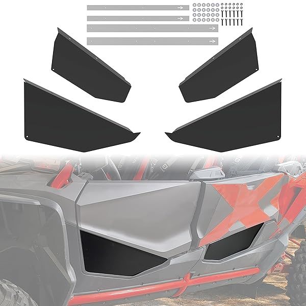 SAUTVS Aluminum Lower Door Panels for Honda Talon 1000X-4 (2020+) - Durable Half Door Inserts & Accessories