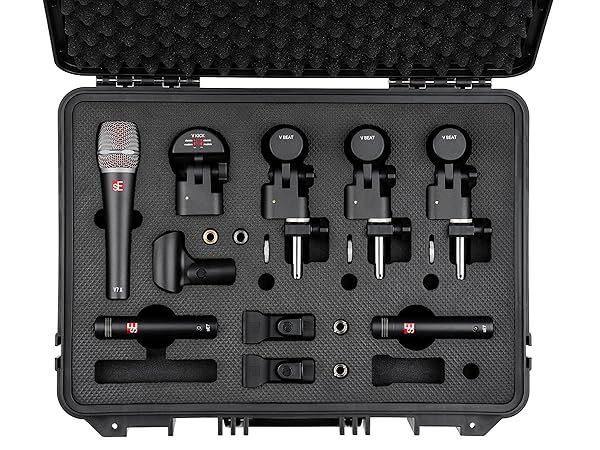 SE Electronics V Pack Club: V Kick 2, V Beat, Clamps & SE7 Pair with Case - Ultimate Audio Gear