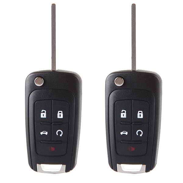 SELEAD Keyless Entry Remote Shell for Buick, Chevrolet, GMC - 2pcs Fob Case (2010-2017) - Fast US Shipping