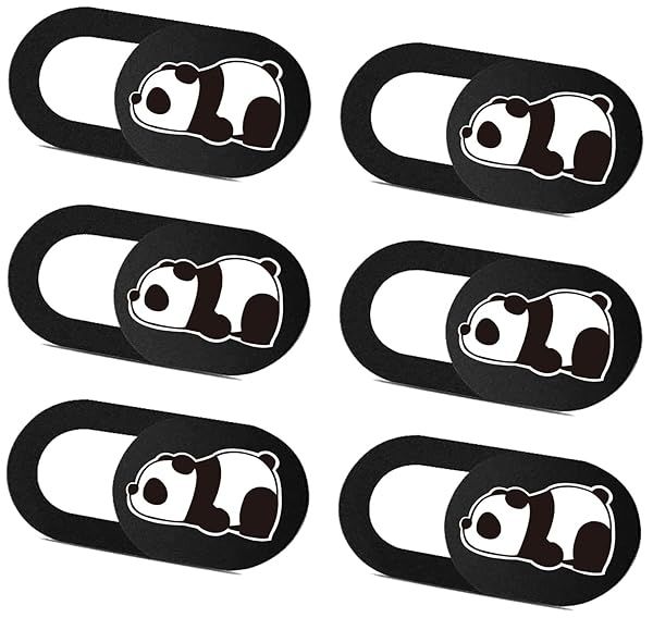 Ultra Thin SIREG Webcam Cover Slide - Cute Panda Design for Laptop, Tablet & Smartphone | Protect Privacy with Strong Adhesive