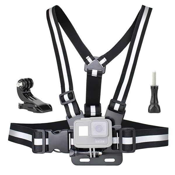 SOONSUN Chest Mount Strap for GoPro Hero 13-1 & Action Cameras - Ultimate Harness for Adventure Filming