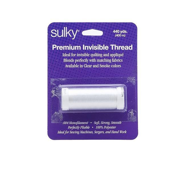 Buy SULKY Premium Invisible Thread 440yd - Clear | Durable & Versatile Sewing Solution