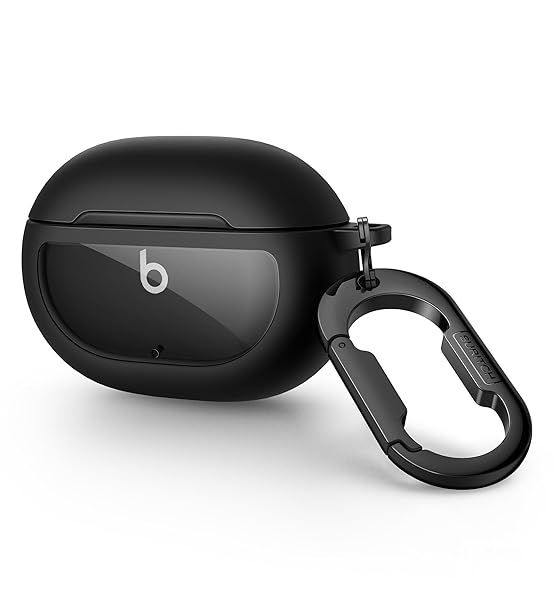 Suritch Protective Case for Beats Studio Buds 2021 & Studio Buds+ 2023 - Shockproof TPU Cover with Carabiner Keychain