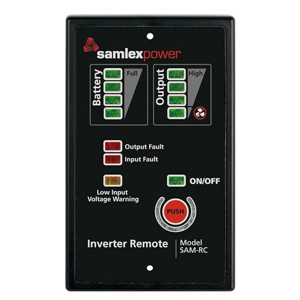 Samlex America SAM-RC Remote Control for SAM Series Solar Systems - Black