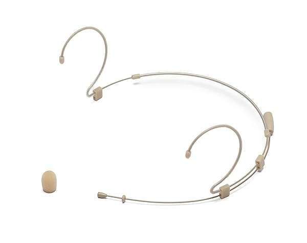 Samson DE10x Omnidirectional Headset Microphone with 4 Adapters - Compatible with Top Wireless Systems (Tan)