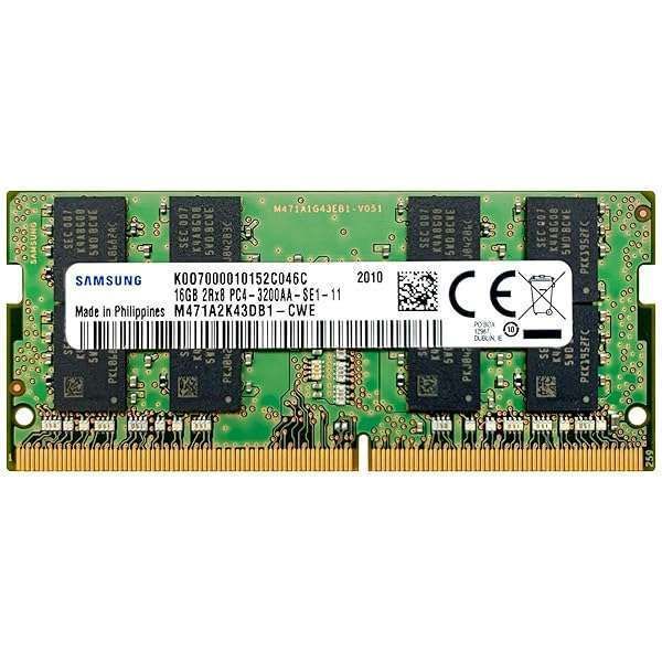 Samsung 16GB DDR4 3200MHz SODIMM RAM - Upgrade Your Laptop Memory with M471A2K43DB1-CWE