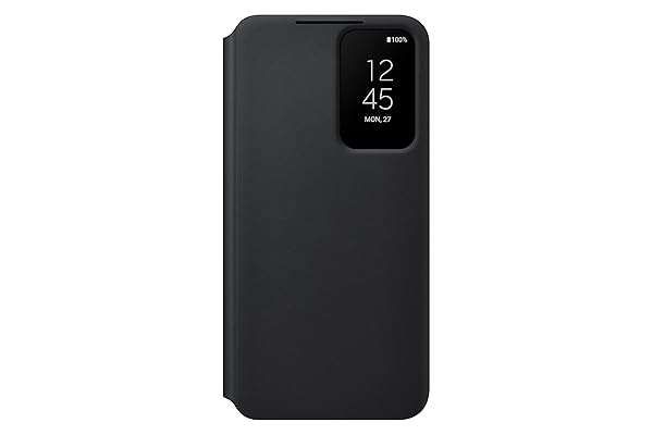 Samsung Galaxy S22 S-View Flip Cover Case - Protective, Tap Control, Black (EF-ZS901CBEGUS) - US Version