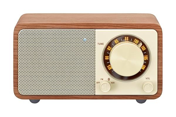 Buy Sangean WR-7WL Mini Bluetooth Speaker - Walnut Wood, FM Tuner & Aux-in | Premium Sound & Style