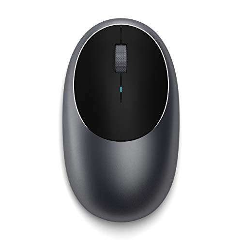 Satechi Wireless Mouse for MacBook Pro & Air - Rechargeable Type C, Bluetooth, Space Gray