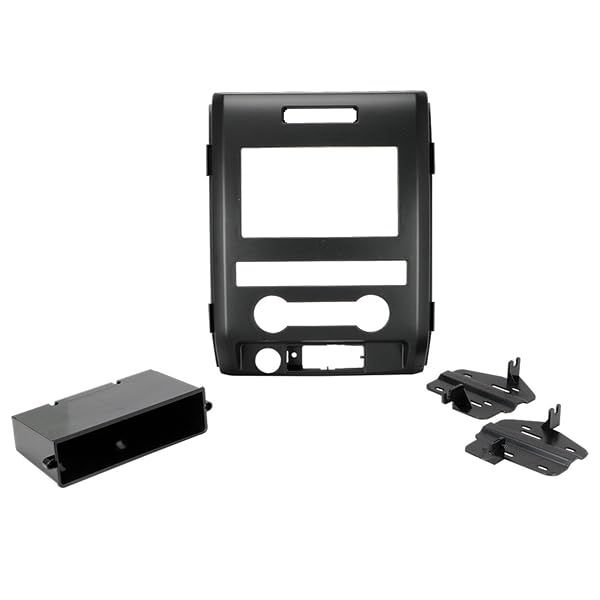 Scosche FD1438B Dash Kit for 2009-12 Ford F-150 XL | ISO Double DIN & Pocket, Black