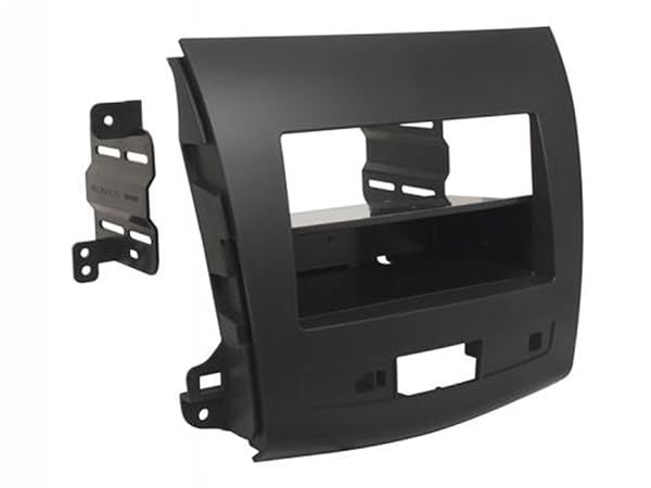Scosche MI3015B Dash Kit for 2007-13 Mitsubishi Outlander - ISO Double DIN & DIN+Pocket, Black