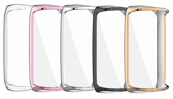 TenCloud Fitbit Luxe Screen Protector Case - Scratch-Resistant Full Cover in 5 Colors