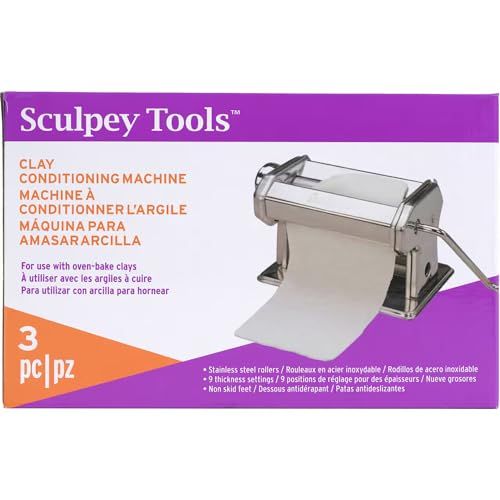 Top Sculpey Tools Clay Conditioning Pasta Machine: 9 Thickness Settings for All Skill Levels