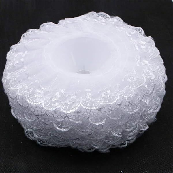 Seek4comfortable 6Pcs Lace Bouquet Collar - Elegant DIY Wedding Bridal Decoration Holder