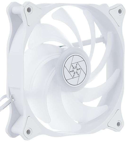 SilverStone Air Blazer 120RW: PWM ARGB 120mm Fan with White Frame & Translucent Blades - SST-AB120RW-ARGB