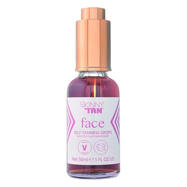 Skinny Tan Self Tanning Drops: Hydrating Gradual Tanner for Natural Glow | Vegan & Cruelty-Free | 1.01 oz