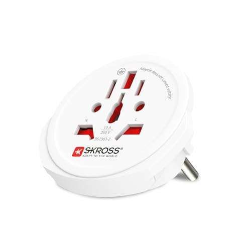 Skross World to Europe Travel Adaptor - Compact & Reliable Power Solution