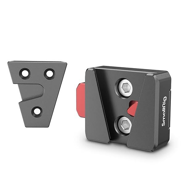 "SmallRig Mini V-Lock Assembly Kit: V Mount Battery Plate & Quick Release Set - MD2801B with 1/4"-20 Threaded Holes"