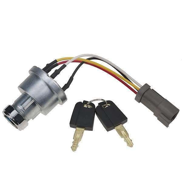 Buy Solarhome 142-8858 Ignition Switch with 2 Keys for Caterpillar 257B, D6T, 247B, D6R & More - Fast Shipping!