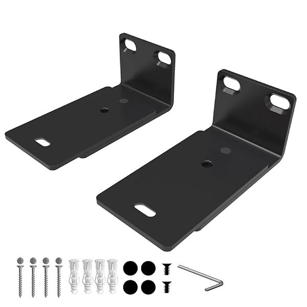 Adjustable Wall Mount Kit for Bose Smart Soundbars 300/500/550/600/700/900/Ultra - TV Speaker Bracket in Black