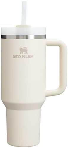 Stanley Quencher H2.0 Tumbler 40 oz - Insulated, BPA-Free, Cupholder Compatible with 3-Way Lid & Handle - Cream 2.0