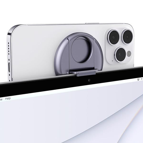 Stouchi Mag-Safe Continuity Camera Mount for iPhone 12-15 & Mac - Compatible with OS Ventura & iOS 16