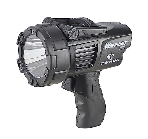 Streamlight 44911 Waypoint 400: 1400-Lumen Rechargeable Pistol-Grip Spotlight with AC Charger & Mount