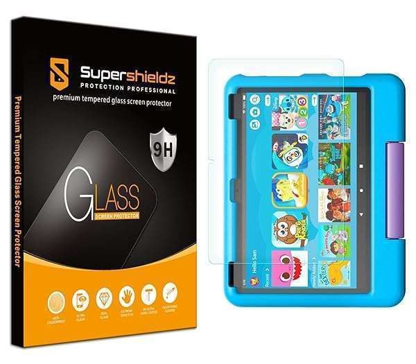 Supershieldz Tempered Glass Screen Protector for Fire HD 10 Kids & Pro (11th Gen, 2021) - Anti-Scratch, Bubble-Free Protection
