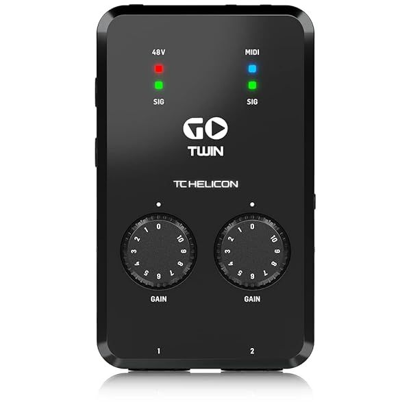 TC-Helicon GO TWIN: High-Def 2-Channel Audio/MIDI Interface for Mobile Devices