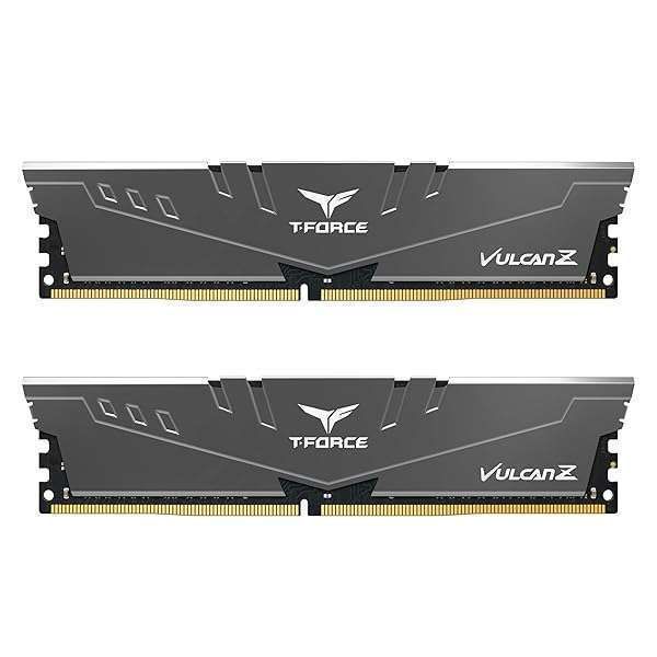 TEAMGROUP T-Force Vulcan Z 16GB DDR4 3200MHz RAM Kit - High-Performance Desktop Memory (2x8GB) - Gray