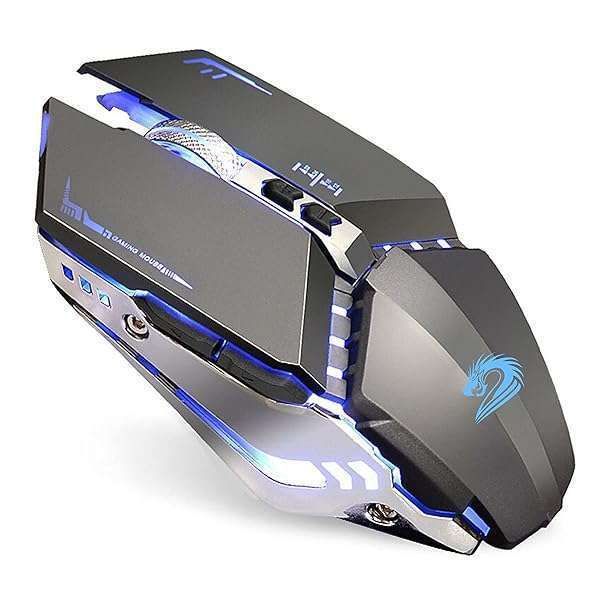 TENMOS T12 Wireless Gaming Mouse: Rechargeable, Silent, LED, 7 Buttons, 3 DPI for Laptop & PC - Perfect for Gamers!