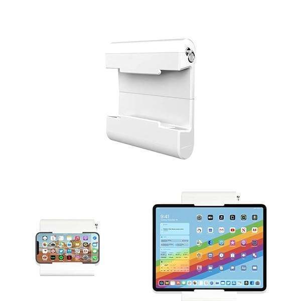 "TFY Universal Self-Adhesive Wall Mount for Tablets & Smartphones (4.5-12.9") - Compatible with iPad Pro, Galaxy & More"