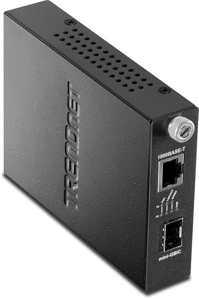 TRENDnet TFC-1000MGA Fiber Media Converter: 100/1000Base-T to SFP, Lifetime Protection, RJ-45, Multi & Single-Mode Support