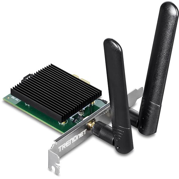 TRENDnet AX3000 WiFi 6 PCIe Adapter: Dual Band, Bluetooth 5.2, 2401 Mbps, WPA3 for Windows 10 - TEW-907ECH
