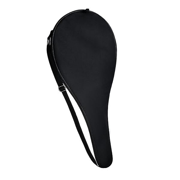 "Lightweight TaktZeit Tennis Bag: Padded Racket Cover with Adjustable Strap - Perfect for Easy Transport (Black, 31"x11.4")"