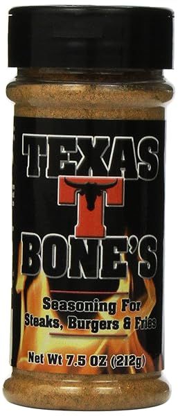Texas T Bones Seasoning Spice for Steaks, Burgers & Fries - 3 Pack (7.5oz Each) for Flavorful Grilling