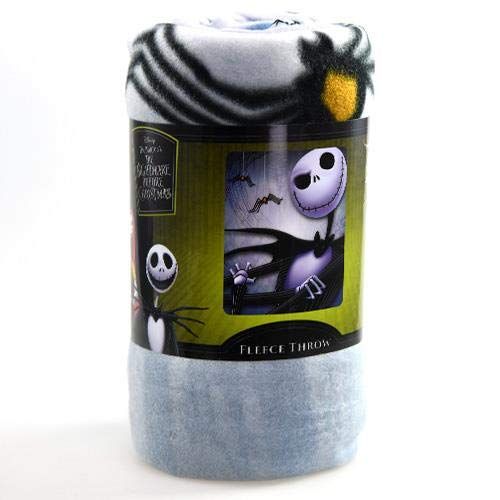 "Cozy Up with The Nightmare Before Christmas Radical Jack Fleece Throw - 45" x 60" Perfect for Fans!"