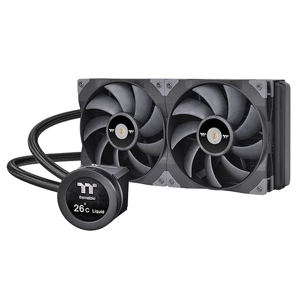 Thermaltake TOUGHLIQUID Ultra 280: Best CPU Liquid Cooler for AMD & Intel with LCD Display & RGB - CL-W374-PL14BL-A