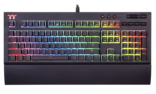 Thermaltake TT Premium X1 RGB CherryMX Blue: Ultimate Japanese Gaming Keyboard KB430