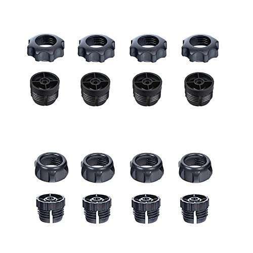 8 Set Retaining Nut & Thread Screw for 17mm Ball Joint Mount - Perfect for Phone Holders, Chargers, GPS & Dash Cameras