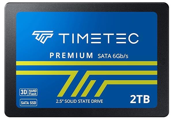 Timetec 2TB SSD 3D NAND QLC SATA III - Fast 550 MB/s Read Speed for PC & Laptop Upgrade