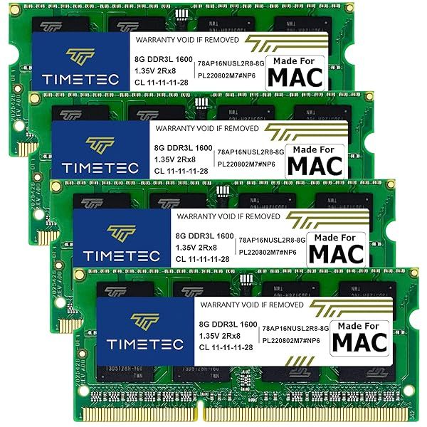 Upgrade Your iMac with Timetec 32GB DDR3L 1600MHz RAM Kit - Compatible with Mid 2011 to 2015 Retina Models