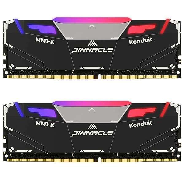 Timetec Pinnacle Konduit RGB DDR4 3200MHz 32GB RAM Kit for AMD & Intel Gaming PCs - XMP2.0 Overclocking