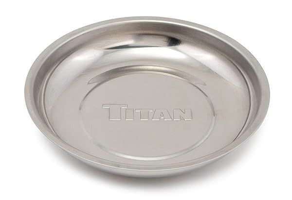 Buy Titan 21264 5-7/8 Round Magnetic Parts Tray - Durable & Convenient Tool Organizer