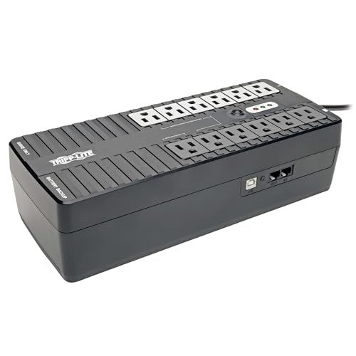 Tripp Lite 750VA UPS Battery Backup: ENERGY-STAR, 12 Outlets, AVR, Surge Protection & 3-Year Warranty