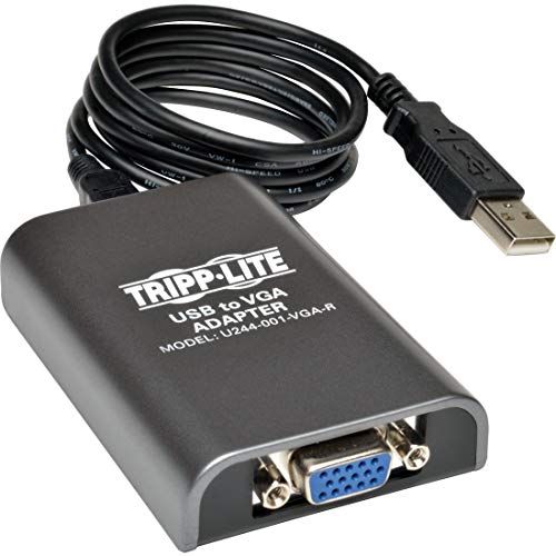 Tripp Lite USB 2.0 to VGA Adapter for Dual Monitors - 1080p External Graphics Card (U244-001-VGA-R)