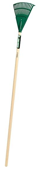Truper 30465 Tru Tough 48-Inch Plastic Shrub Rake with 8-Inch Head & Wood Handle - Durable Gardening Tool